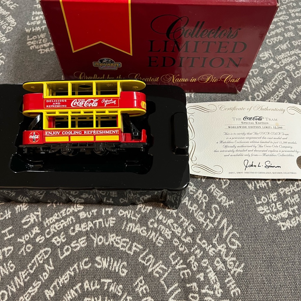 The Coca Cola Special Edition Tram Matchbox Exclusive